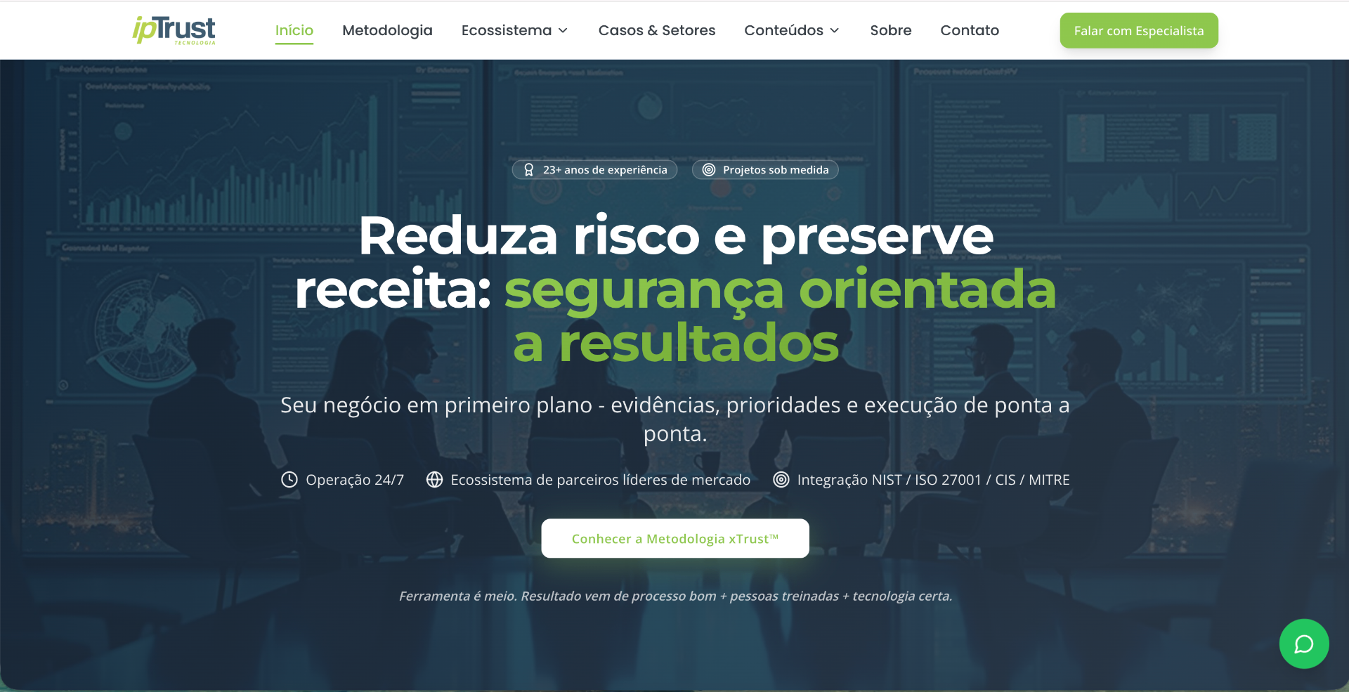 Screenshot do projeto ipTrust Tecnologia